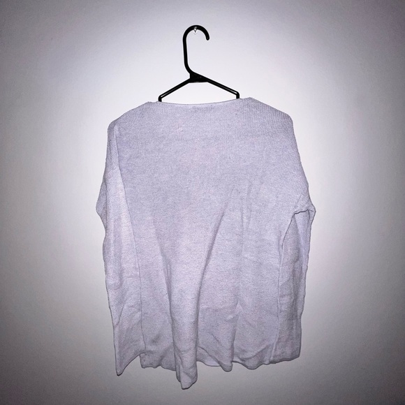 DYNAMITE KNIT LONG SLEEVES LIGHT BLUE/VIOLET SMALL - Picture 4 of 9
